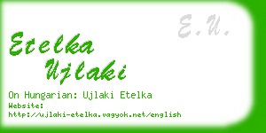 etelka ujlaki business card